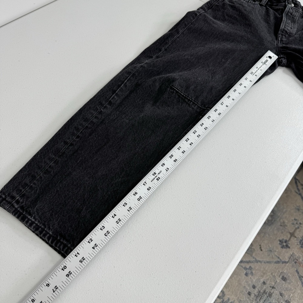 Madewell The Darted Barrel-Leg Jean Womens 23 Black Denim Streetwear Minimalist - Picture 11 of 12